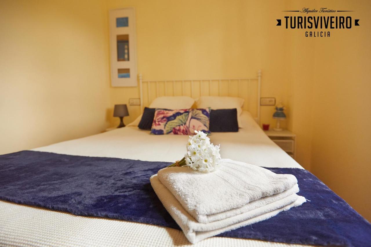 Casa En La Playa De Area Con Finca Privada Viveiro Exteriör bild