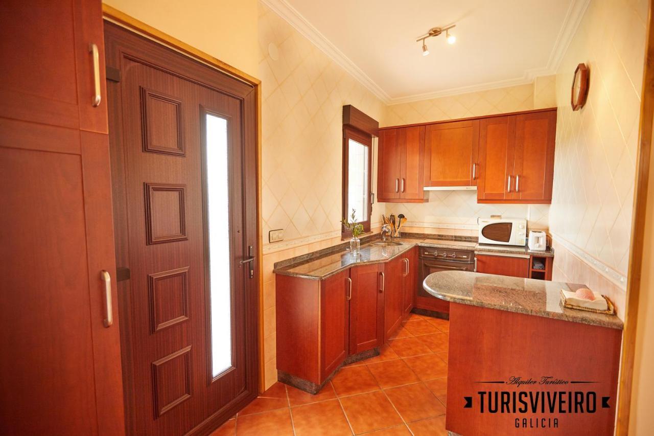 Casa En La Playa De Area Con Finca Privada Viveiro Exteriör bild