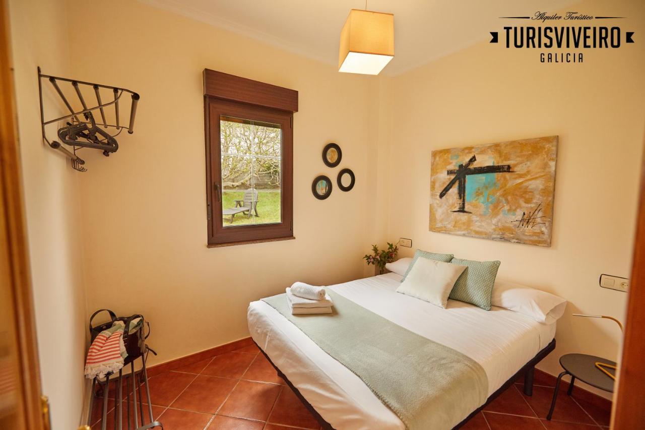 Casa En La Playa De Area Con Finca Privada Viveiro Exteriör bild