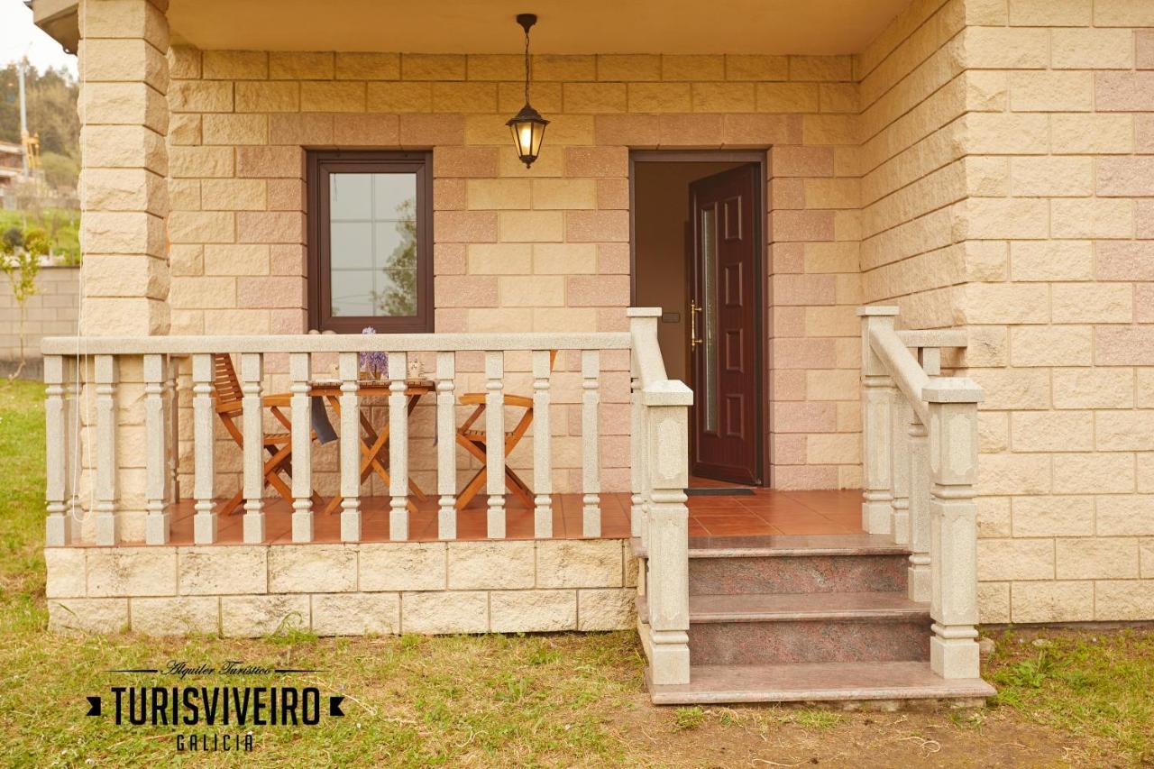 Casa En La Playa De Area Con Finca Privada Viveiro Exteriör bild