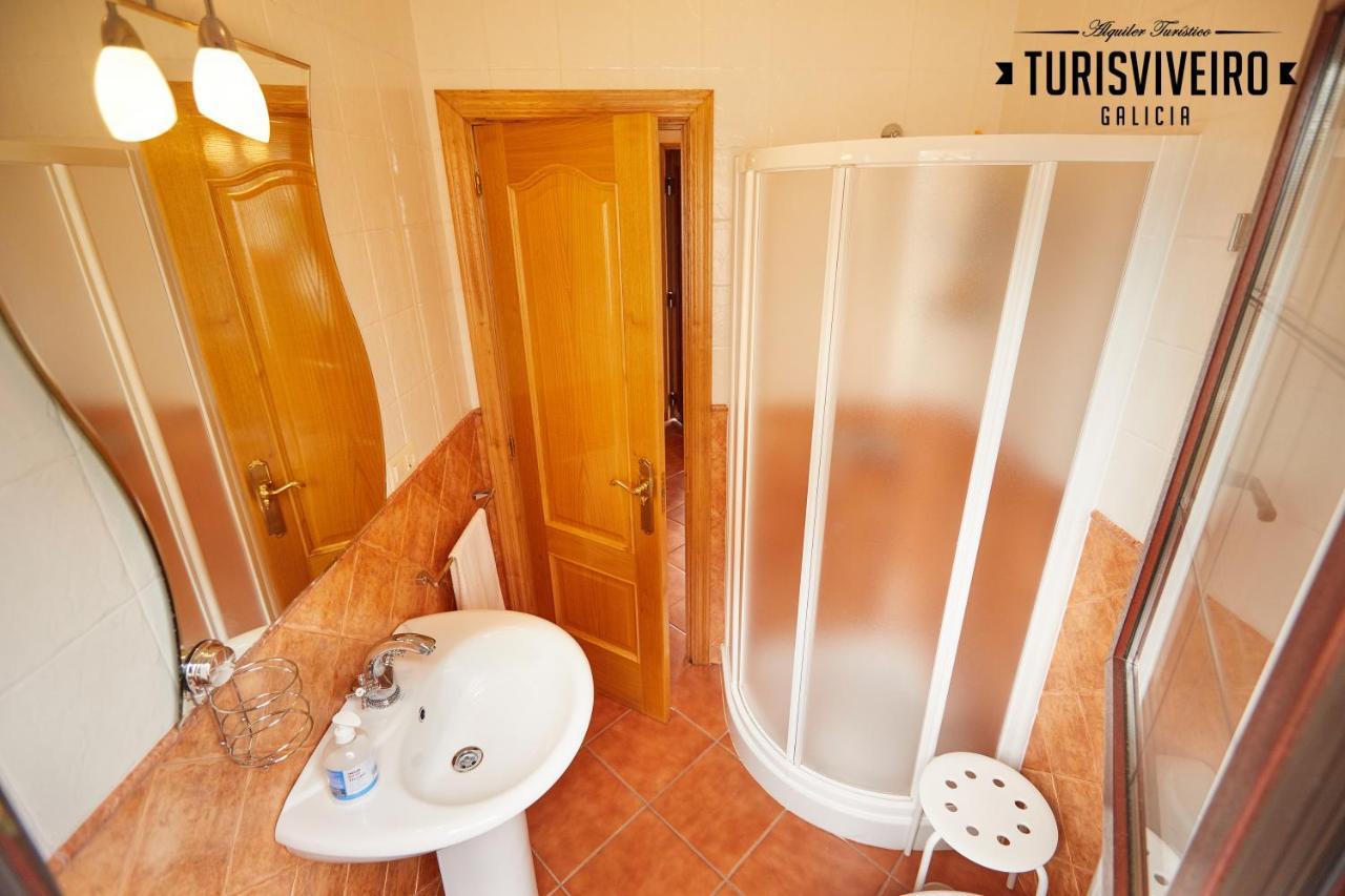 Casa En La Playa De Area Con Finca Privada Viveiro Exteriör bild